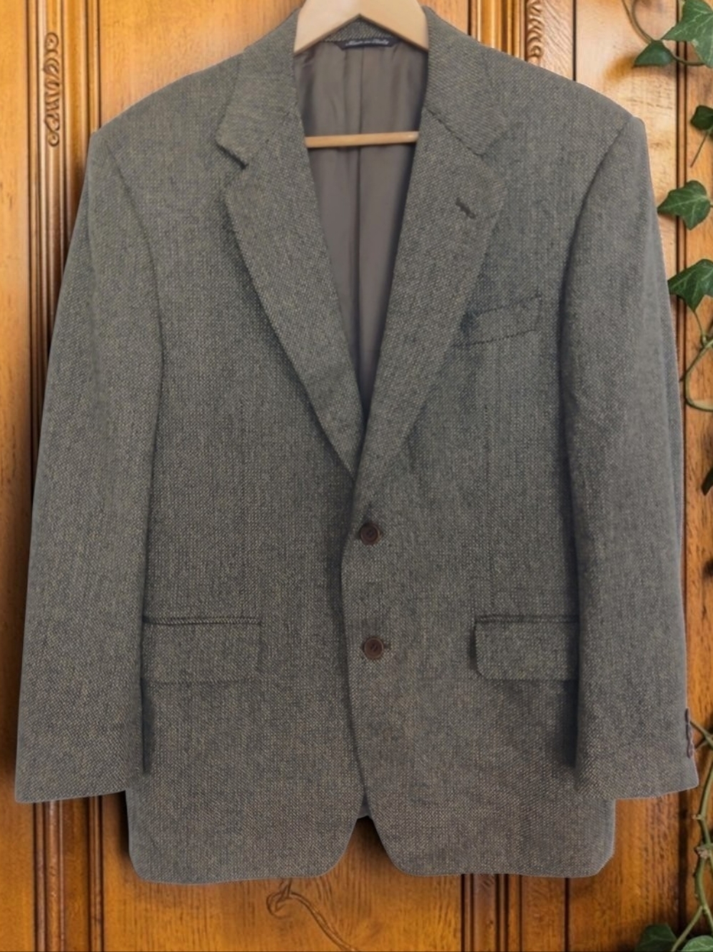 Canali Wool, Silk, Cashmere Houndstooth Blazer Made in Italy 🇮🇹